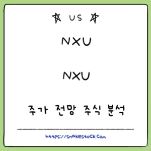 Read more about the article NXU 주가 전망 주식 분석 NXU