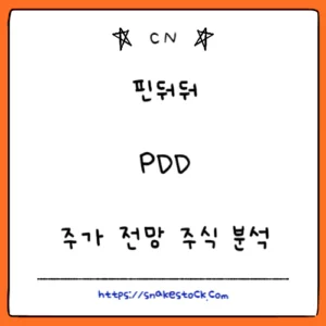 Read more about the article 핀둬둬 주식 분석 주가 전망 PDD