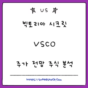 Read more about the article 빅토리아 시크릿 주가 전망 주식 분석 VSCO