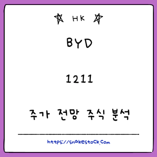 Read more about the article BYD 주가 전망 주식 분석 1211 HK